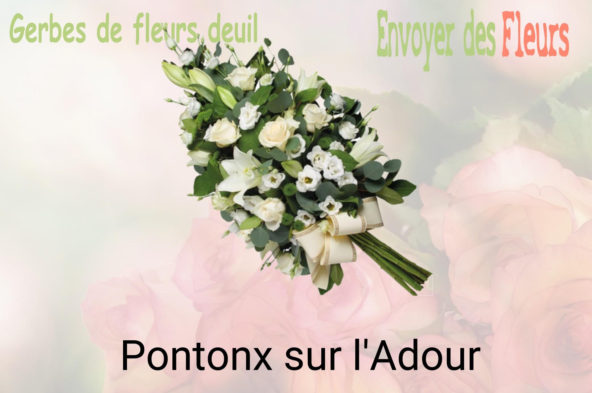 Gerbe de fleurs de deuil livrée à Pontonx-sur-l'Adour